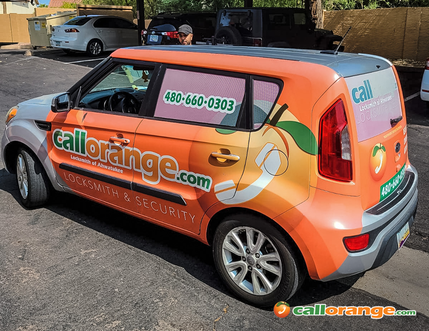 Call Orange Locksmith of Ahwatukee mobile service